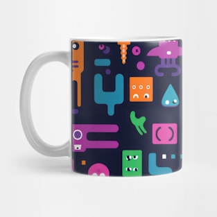 Playful Arena: Whimsical Monster Mates Mug